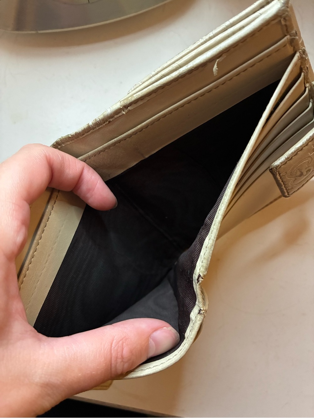 Vintage Gucci GG Monogram Fold Over Wallet - Picture 8 of 15